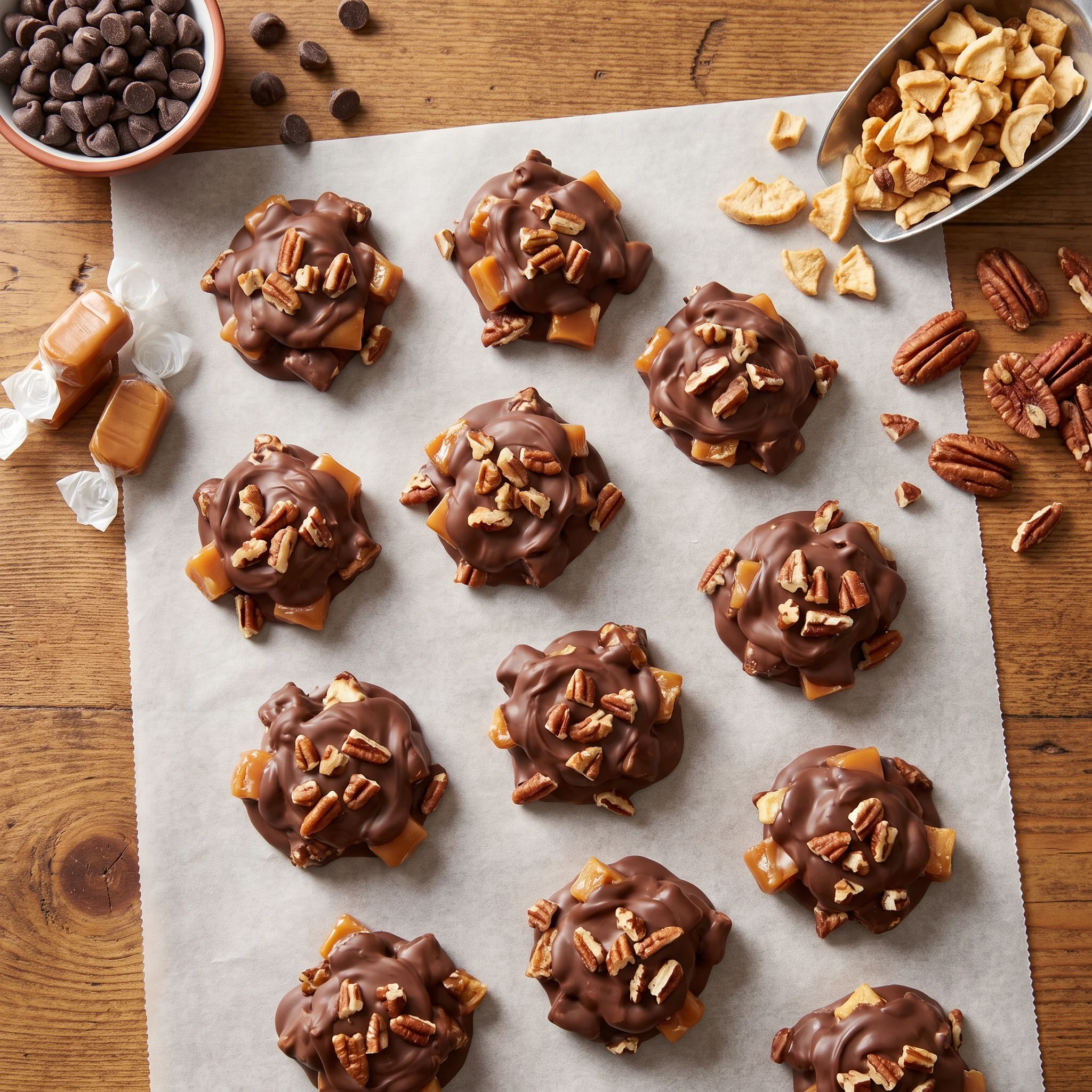 Caramel Apple Chocolate Clusters – Easy No-Bake Treat image 2