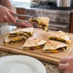 Cheesy Ground Beef Quesadillas