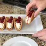 Cherry Cheesecake Tacos