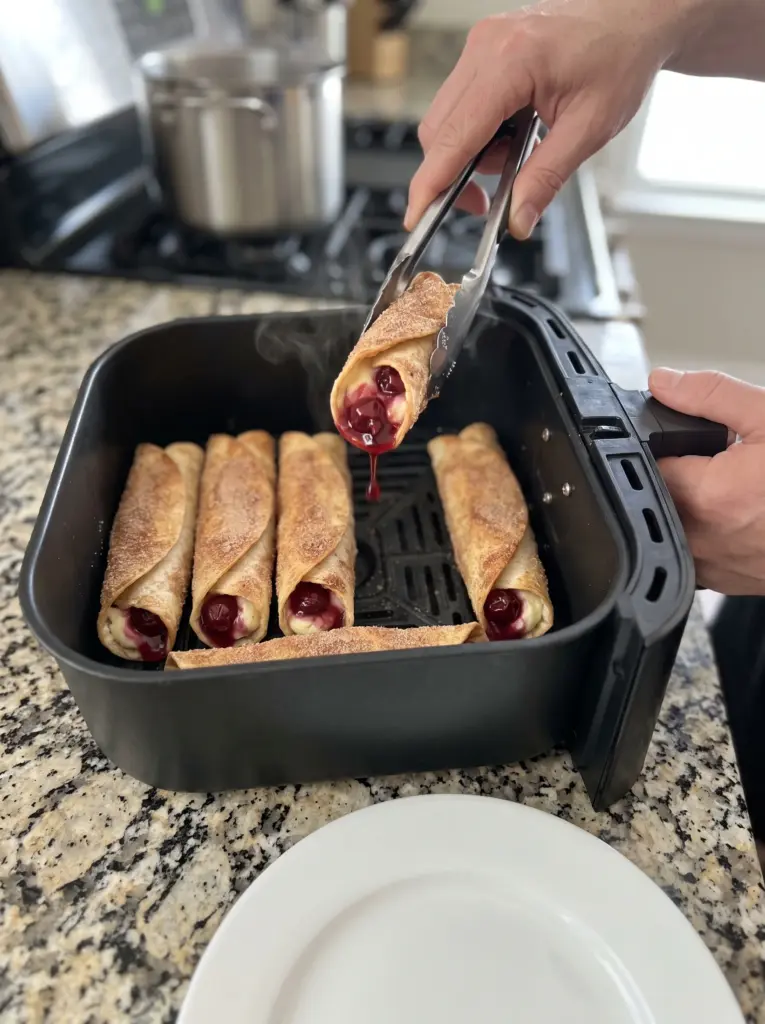 Cherry Cheesecake Taquitos