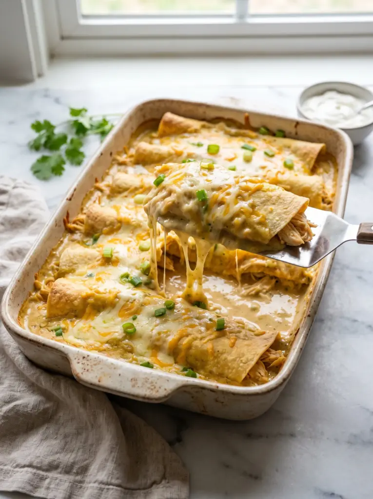 Cream Cheese Chicken Enchiladas