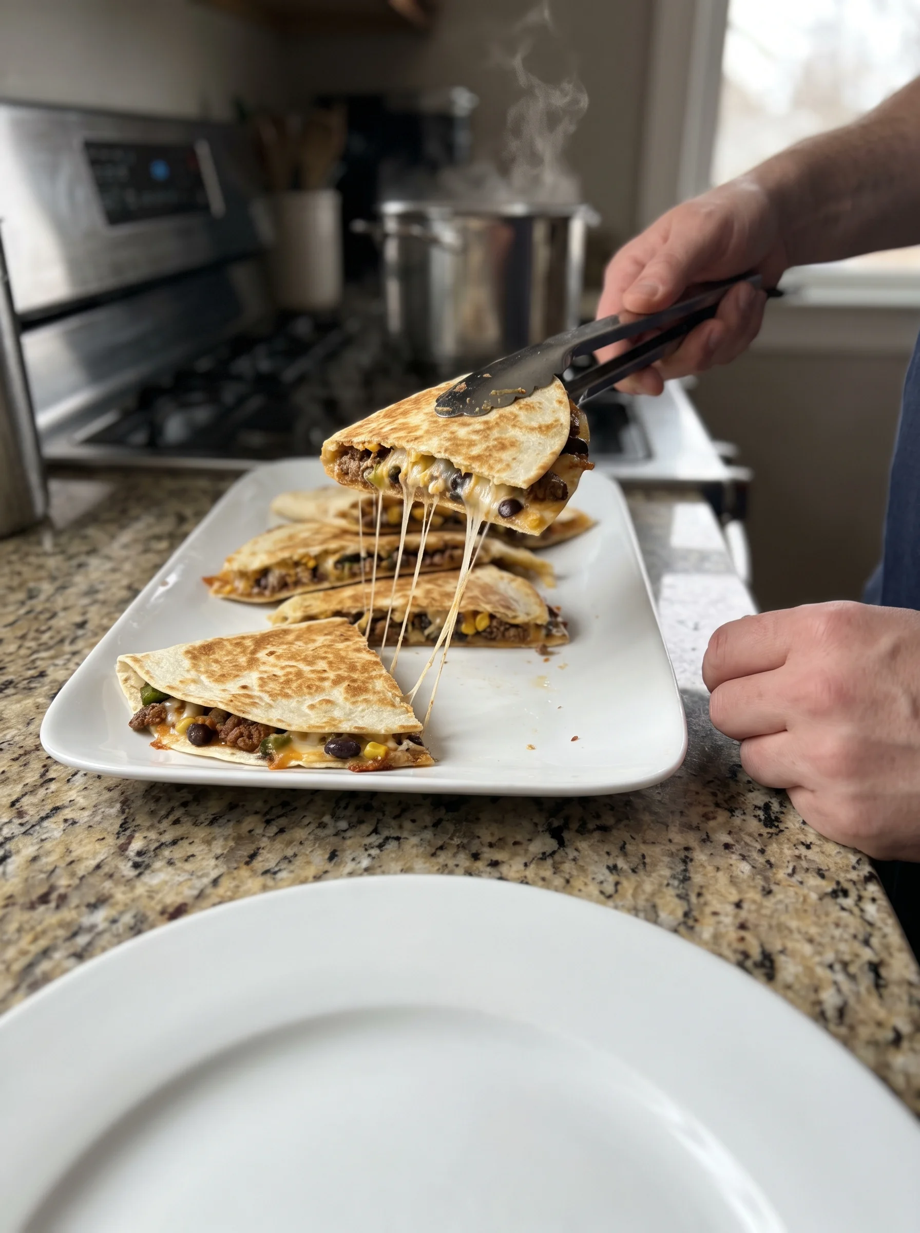 Crispy Ground Beef Quesadilla image 2
