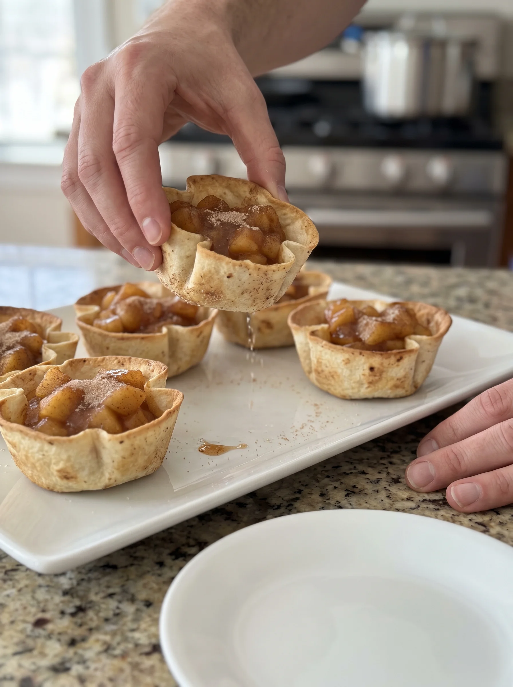 Delightful Apple Pie Taco Cups image 2