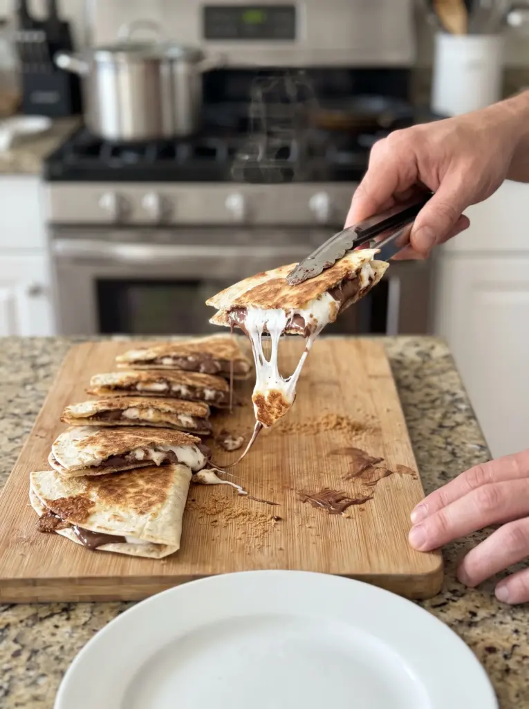 Grilled S'mores Dessert Quesadillas