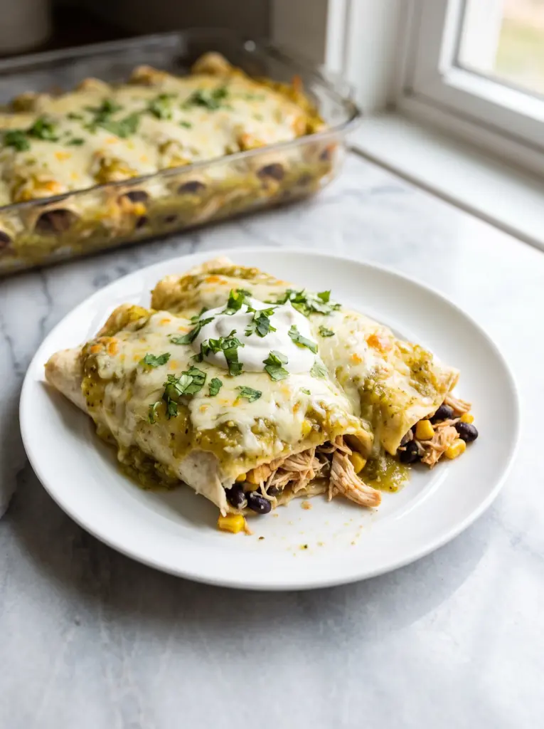 Honey Lime Chicken Enchiladas