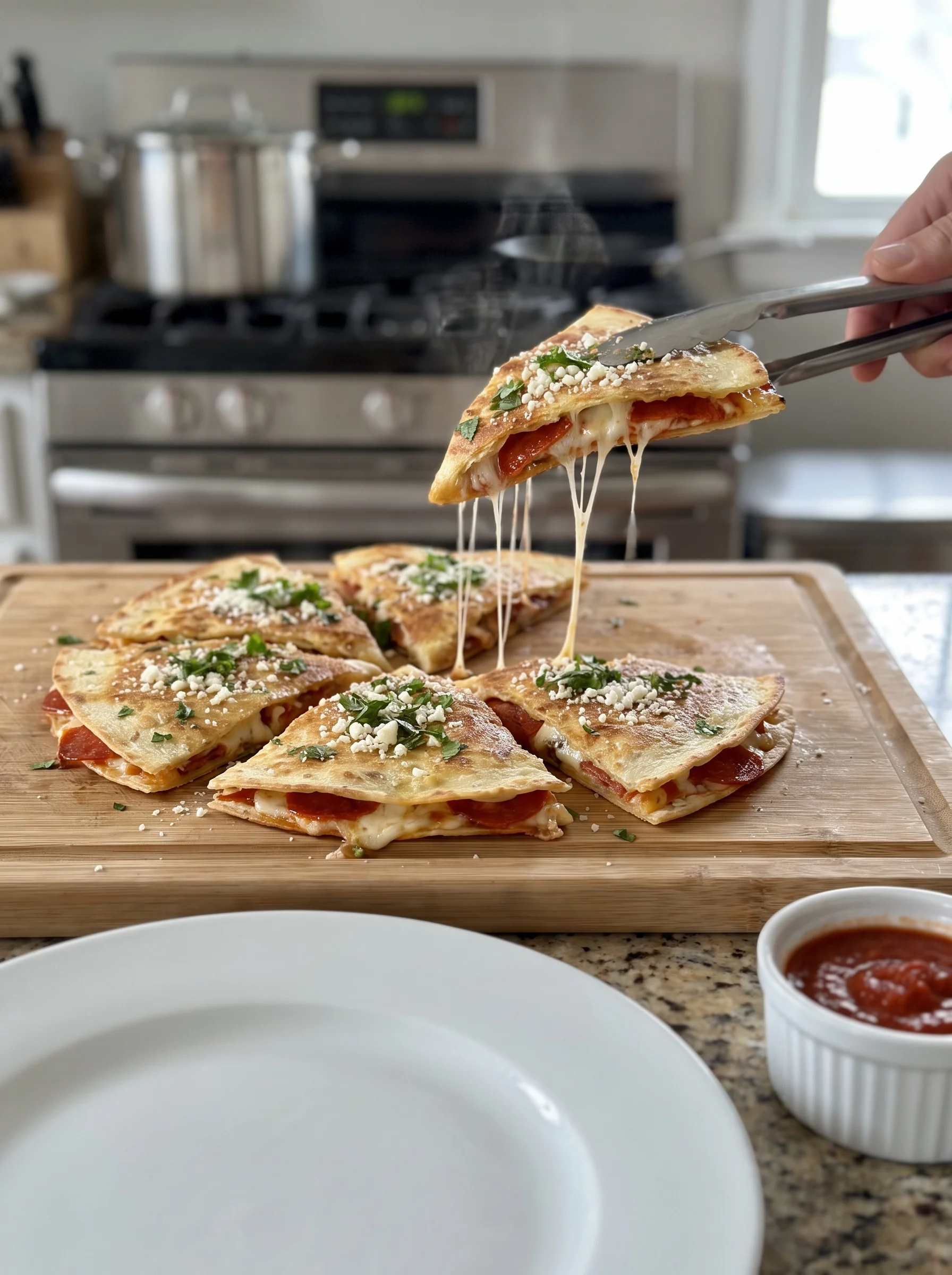 Pizza-dilla (Pizza Quesadilla) image 2