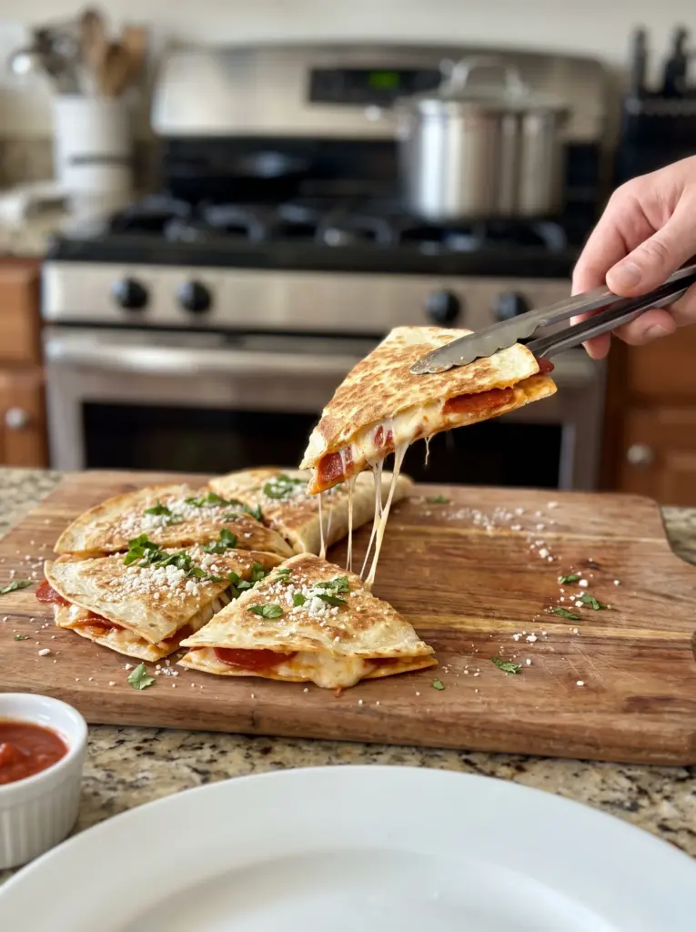 Pizza-dilla (Pizza Quesadilla)