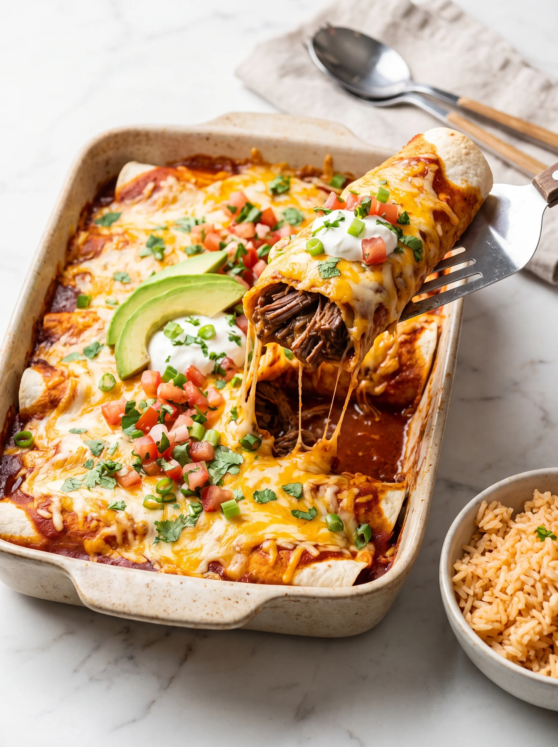 Shredded Beef Enchiladas image 2