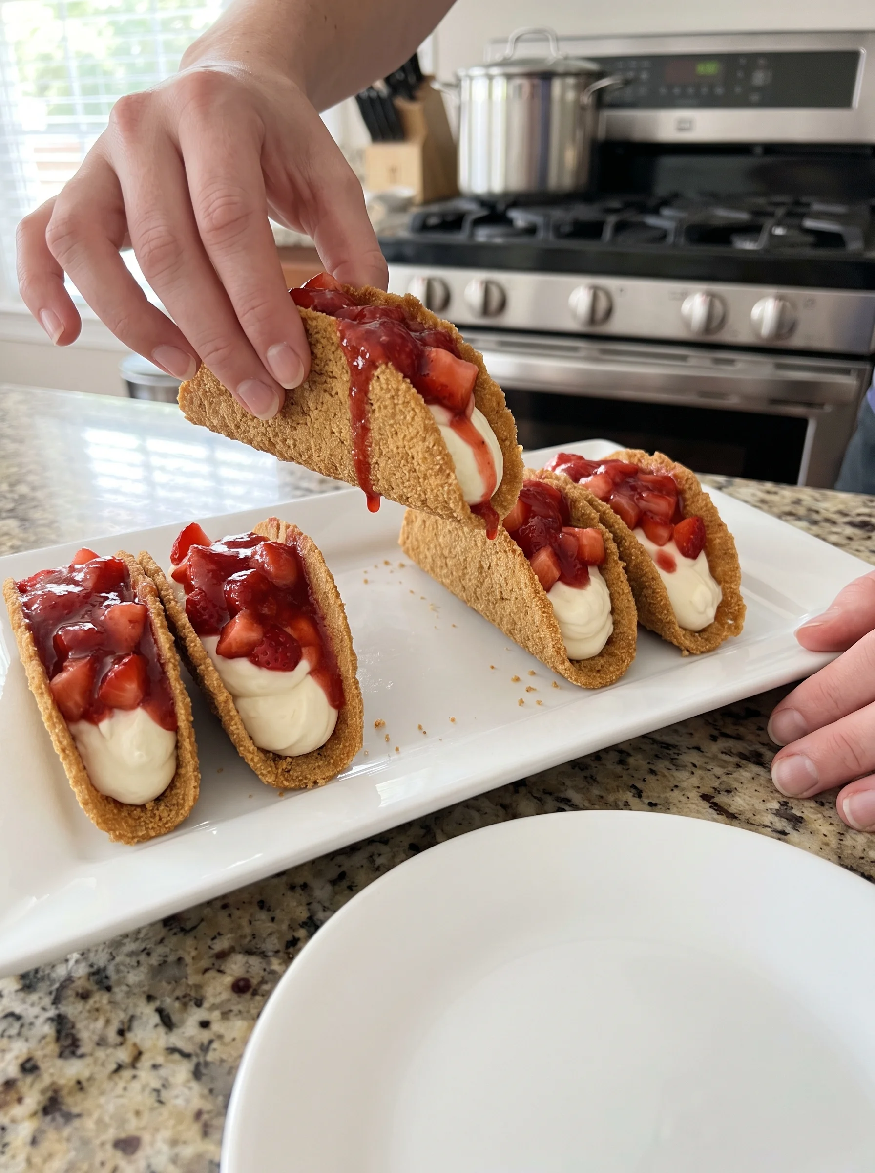 Strawberry Cheesecake Tacos image 2