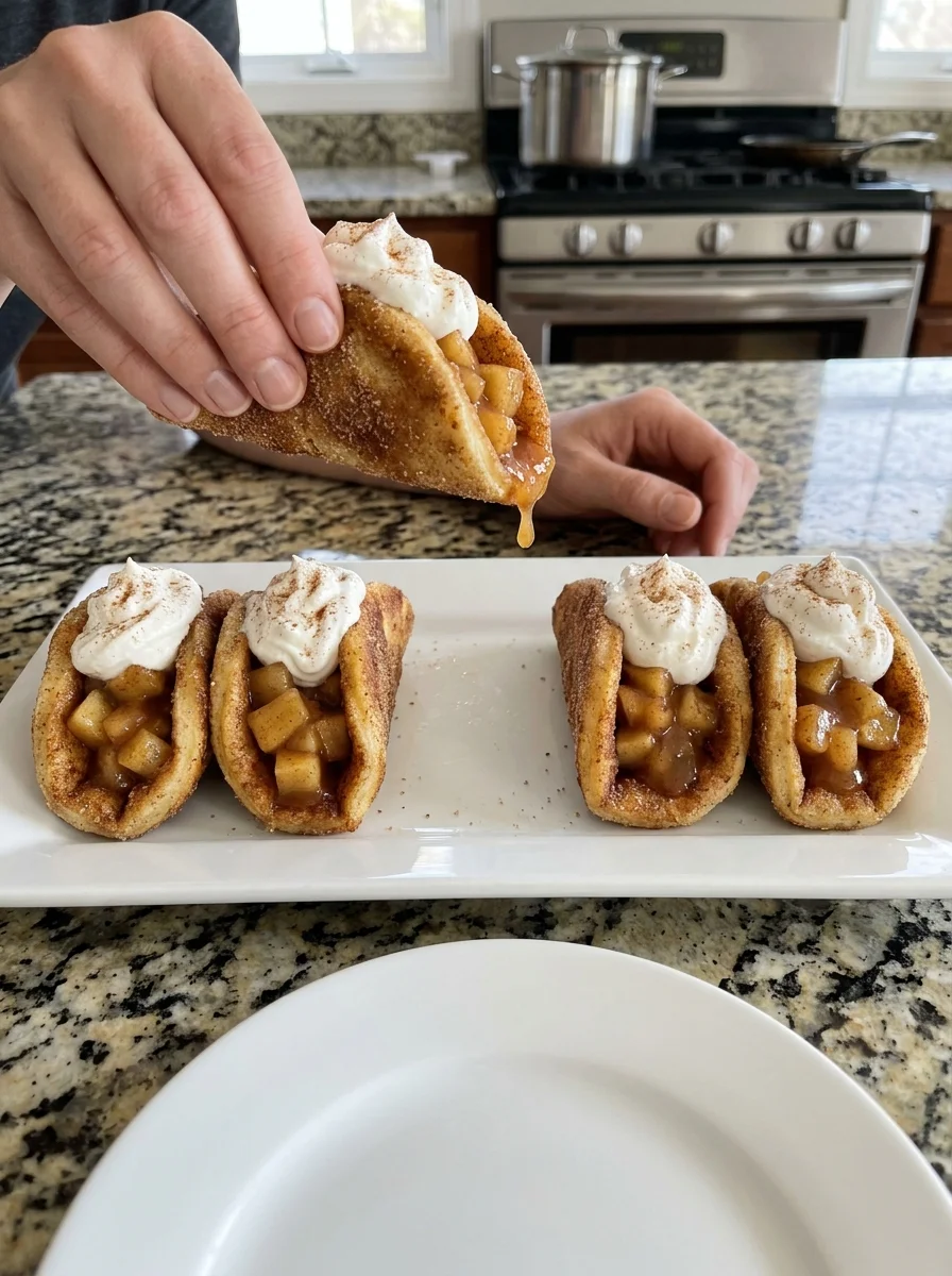 Apple Pie Cinnamon Roll Tacos image 2