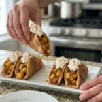 Apple Pie Cinnamon Roll Tacos
