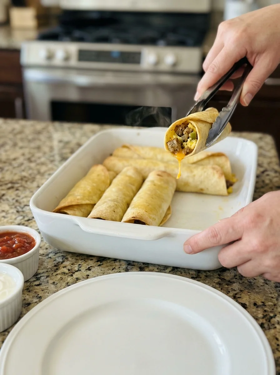 Baked Breakfast Taquitos image 2
