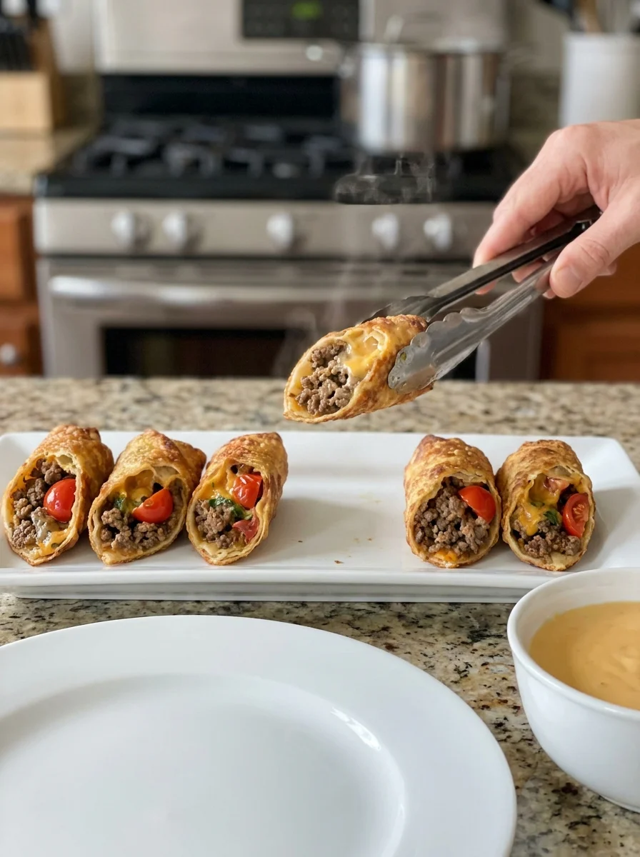 Beef Taco Egg Rolls image 2