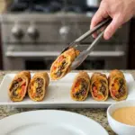 Beef Taco Egg Rolls