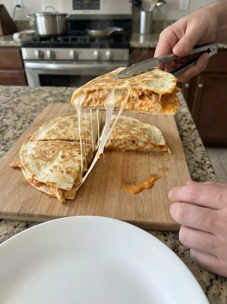 Cheesy Buffalo Chicken Quesadilla