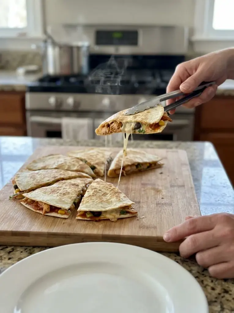 Chicken Enchilada Quesadillas