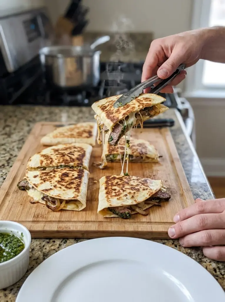 Chimichurri Steak Quesadillas