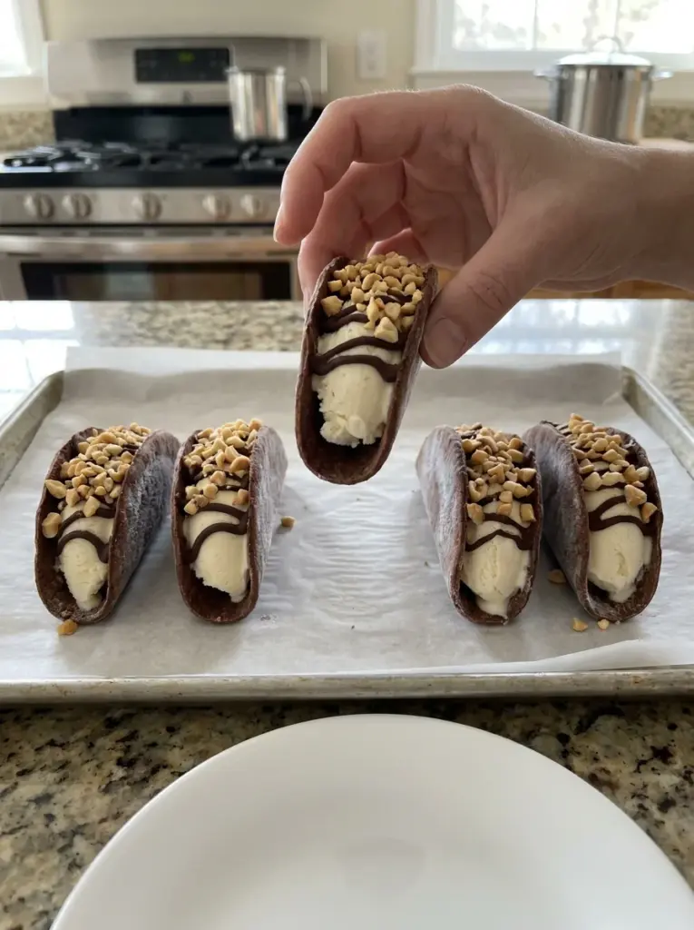 Chocolate Dessert Tacos