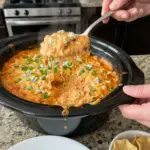 Creamy Crockpot Buffalo Chicken Dip