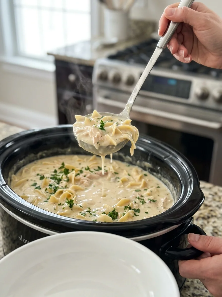 Creamy Crockpot Chicken And Noodles image 2