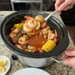 Crockpot Cajun Shrimp Boil