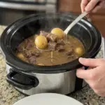 Crockpot Italian Garlic Butter Beef & Potatoes
