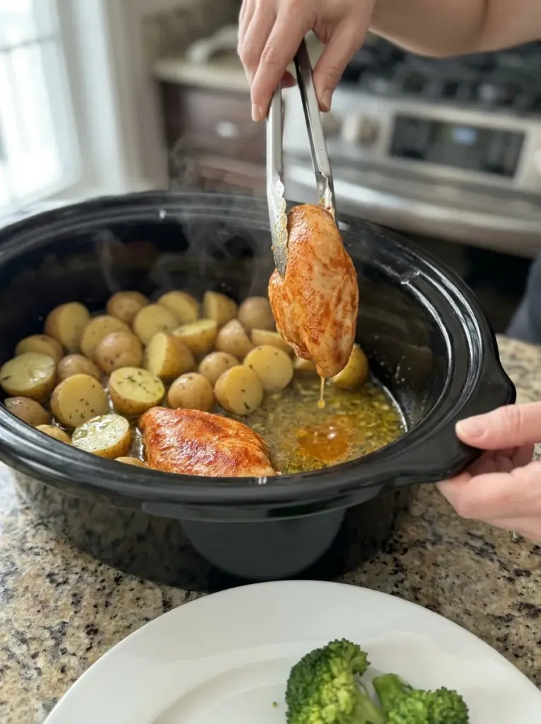 Crockpot Lemon Chicken and Potatoes