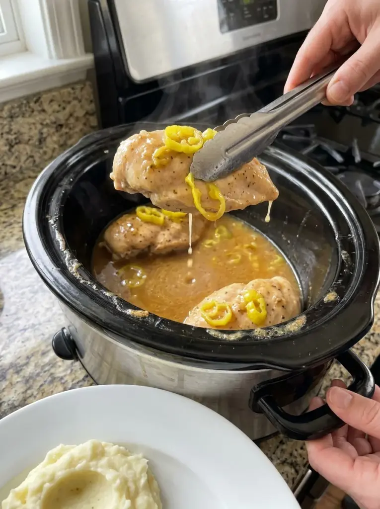 Crockpot Mississippi Chicken