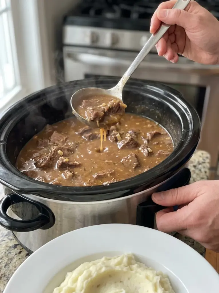 Crockpot Steak & Gravy