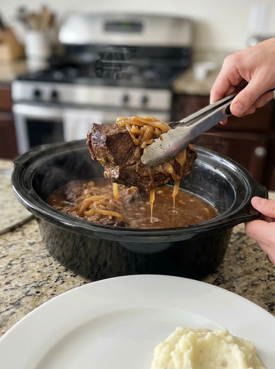 French Onion Crockpot Roast image 2