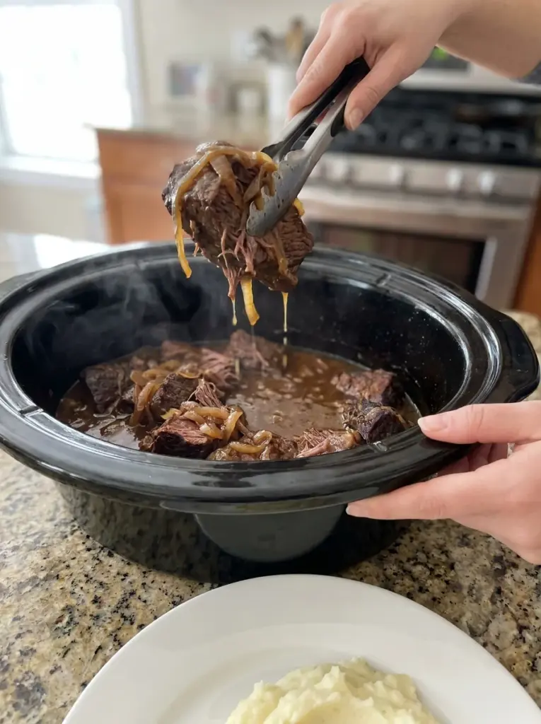French Onion Crockpot Roast