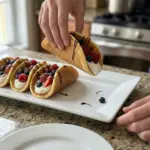 Pancake Tacos with Fruit and Yogurt