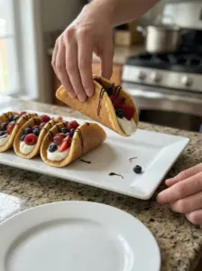 Pancake Tacos with Fruit and Yogurt