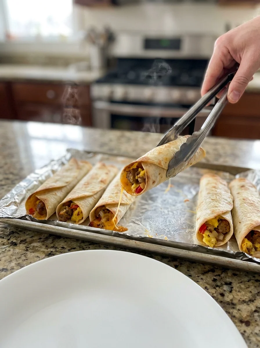 Scrambled Egg and Sausage Breakfast Taquitos image 2