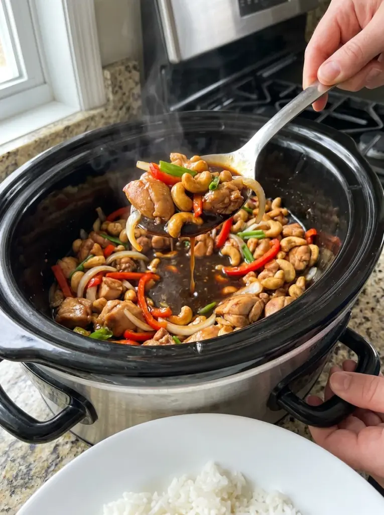 Slow Cooker Cashew Chicken