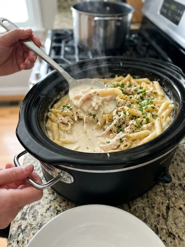 Slow Cooker Chicken Alfredo