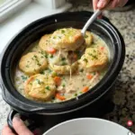 Slow Cooker Chicken Pot Pie {with Biscuits}