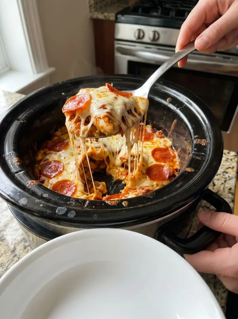 Slow Cooker Pizza Chicken