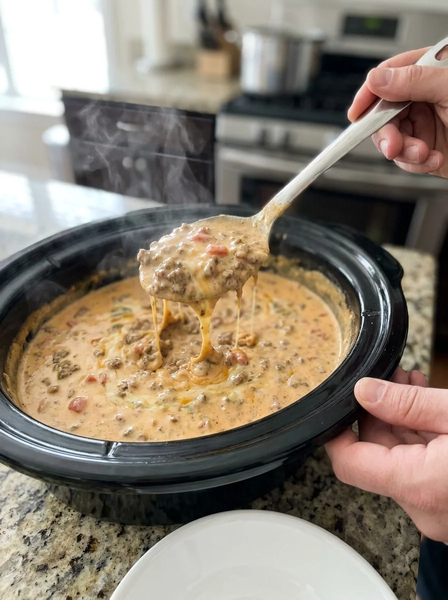 The BEST Crockpot Taco Dip image 2