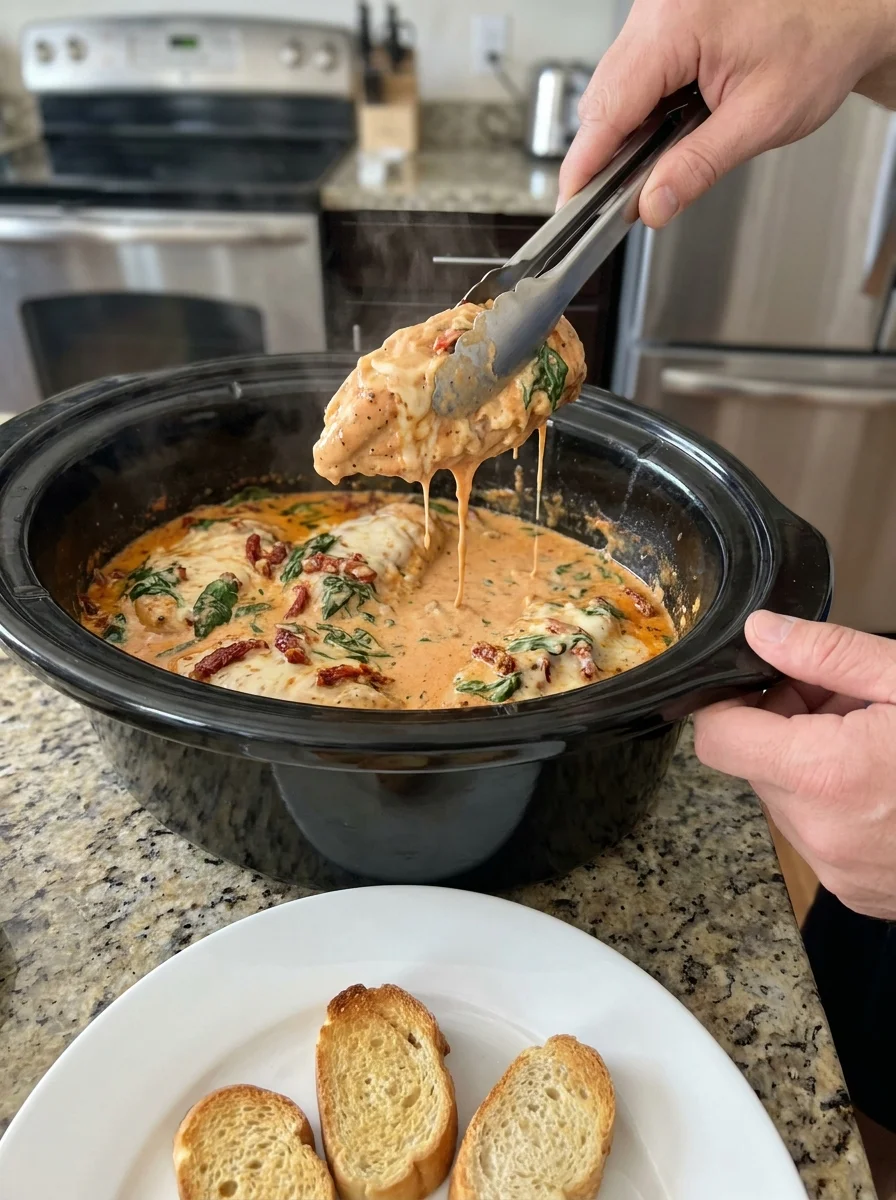 Tuscan Crockpot Chicken image 2